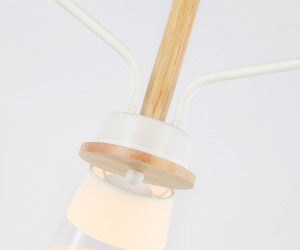 TR4737/3 WH/LW белый/светлое дерево E27/3 max 40W D760*350