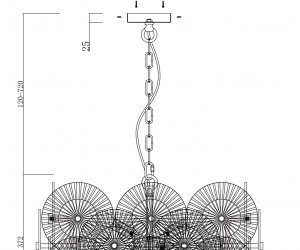 Подвесной светильник Maytoni MOD007PL-08G