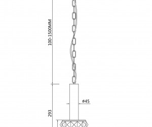 Подвесной светильник Maytoni MOD027PL-01BS