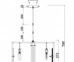 Подвесной светильник Maytoni MOD099PL-06G