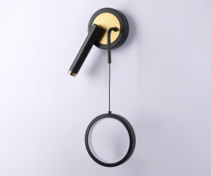 FL51652/1+1 BK/GD черный/золото 10W 4200K 500*227*90