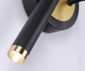 FL51652/1+1 BK/GD черный/золото 10W 4200K 500*227*90