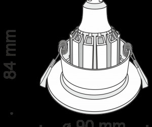 Встраиваемый светильник Technical DL041-01B