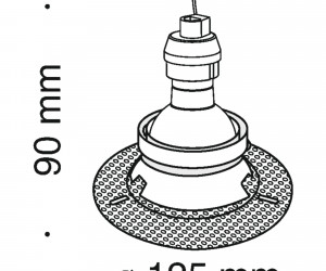 Встраиваемый светильник Technical DL042-01B