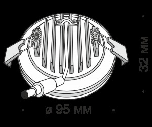 Встраиваемый светильник Technical DL303-L12B