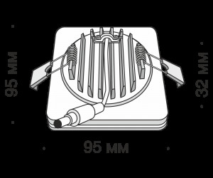 Встраиваемый светильник Technical DL303-L12W4K