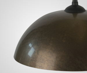 Подвесной светильник PL-001-1P-400 GD+BK 000064579