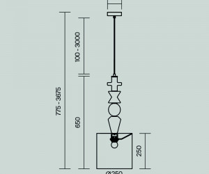 Подвесной светильник Maytoni MOD298PL-01W1