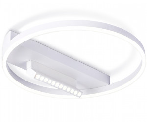 FL51457/1+1 WH белый 60W 3000K-6400K+4200K D500*110 (ПДУ РАДИО 2.4G)