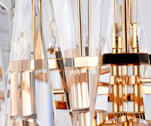 TR5167 GD/CL золото/прозрачный E14/5 max 40W D380*515