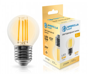 451523 Filament LED G45 15W E27 2700K 220-240V
