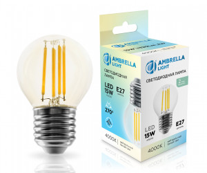 451524 Filament LED G45 15W E27 4000K 220-240V