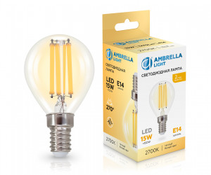 451533 Filament LED P45 15W E14 2700K 220-240V