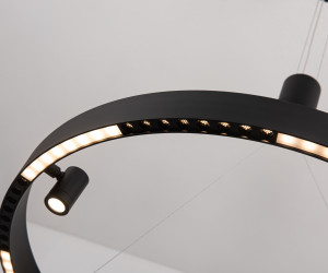 FL5845/1+3 BK черный 40W 3000K/4200K/6400K D600*1200 (без ПДУ)