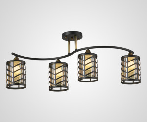 Потолочная люстра SL3501-4 BK+GD 000065846