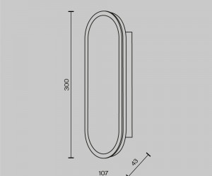 Настенный светильник (бра) Maytoni MOD429WL-L15BSK