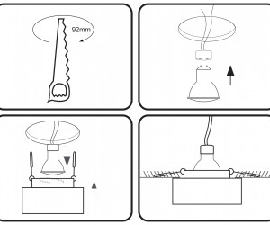 TN190 WH/S белый/песок GU5.3 D80*60