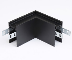 GL3372 BK черный коннектор угловой для накладного шинопровода 85*85*H53.7