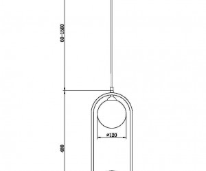 Подвесной светильник Maytoni MOD013PL-02BS1
