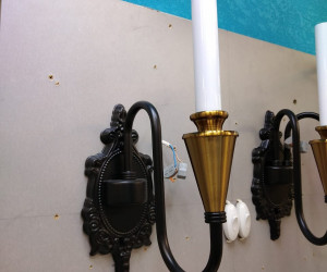 Настенный светильник PL5823-1W BK+AB 000067333