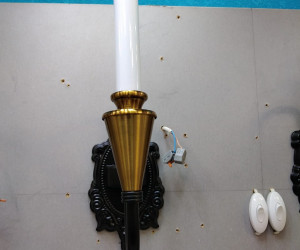 Настенный светильник PL5823-1W BK+AB 000067333