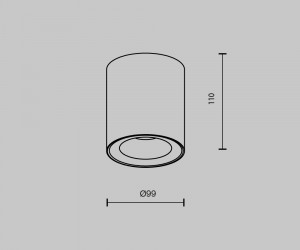 Потолочный светильник Technical C094-GU10-B
