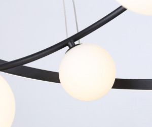 FL66323/1+4 BK черный 69W 3000K-6400K+G9/4 D600/400*1200 (ПДУ ИК)