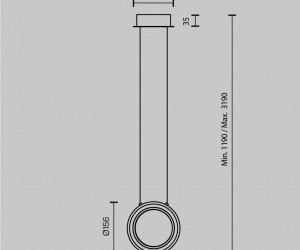 Подвесной светильник Maytoni MOD361PL-L7BS3K1