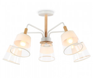 TR4738/5 WH/LW белый/светлое дерево E27/5 max 40W D760*350