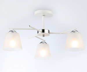 TR303202/3 WH/CH/FR белый/хром/белый матовый E27*3 max 60W D550*260