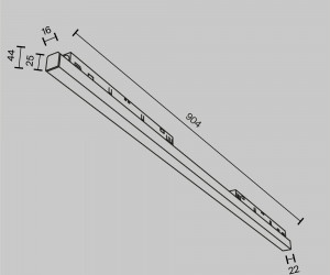 Трековый светильник Technical TR030-4-30WTW-DSZ-W