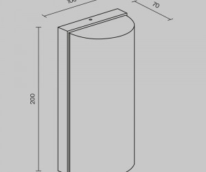 Настенный светильник (бра) Outdoor O454WL-L10GF3K1