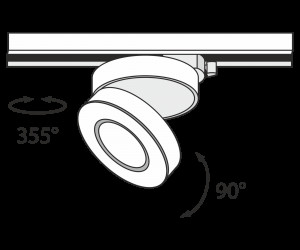 Трековый светильник Technical TR006-1-12W3K-B4K