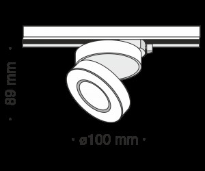 Трековый светильник Technical TR006-1-12W3K-B