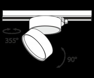 Трековый светильник Technical TR007-1-18W3K-W4K