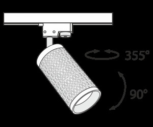 Трековый светильник Technical TR011-1-GU10-G