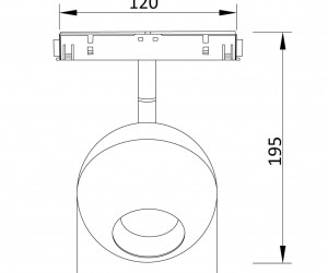Трековый светильник Technical TR028-2-15W3K-B