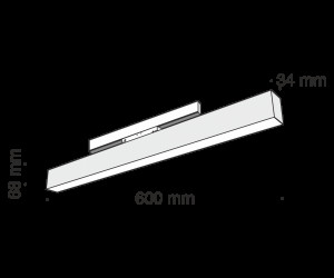 Трековый светильник Technical TR012-2-20W4K-B