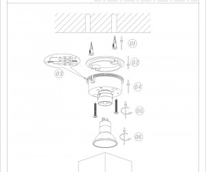 DK3010-CH Светильник накладной IP 20, 50 Вт, GU10, коричневый, алюминий