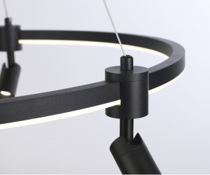 FL5293/1+3 BK черный 54W 3000K/4200K/6400K+4200K D600*1200 (ПДУ ИК)