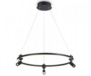 FL5293/1+3 BK черный 54W 3000K/4200K/6400K+4200K D600*1200 (ПДУ ИК)