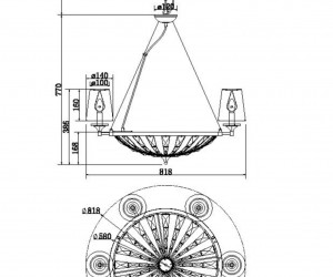 Подвесной светильник Maytoni H021PL-06CH