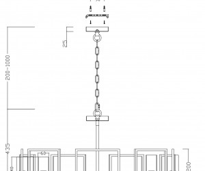 Подвесной светильник Maytoni H009PL-08G