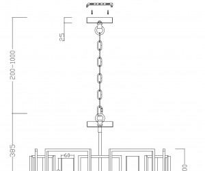 Подвесной светильник Maytoni H009PL-06G