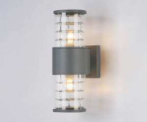 ST2523/2 GR/CL серый/прозрачный IP54 E27/2 max 11W 305*110*155