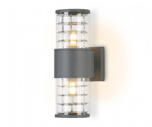 ST2523/2 GR/CL серый/прозрачный IP54 E27/2 max 11W 305*110*155