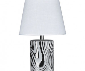 К-ES031 Sliver+White shade H33см (24) светильник настольный
