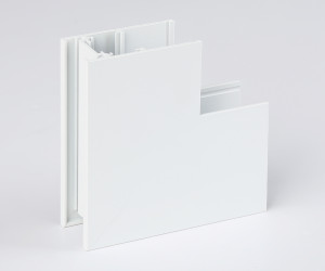 GL3377 WH белый коннектор угловой внутренний для накладного шинопровода 85*85*H26.9