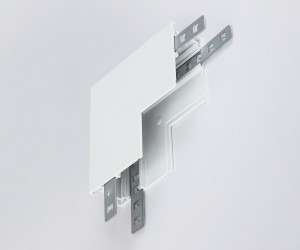 GL3377 WH белый коннектор угловой внутренний для накладного шинопровода 85*85*H26.9