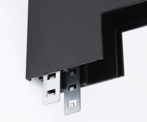 GL3378 BK черный коннектор угловой внутренний для накладного шинопровода 85*85*H26.9